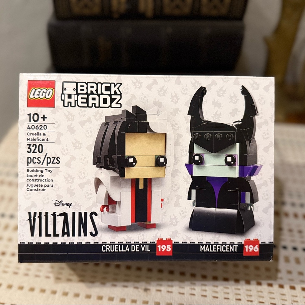 Sealed LEGO BrickHeadz Disney Villains Cruella & Maleficent Set (40620)